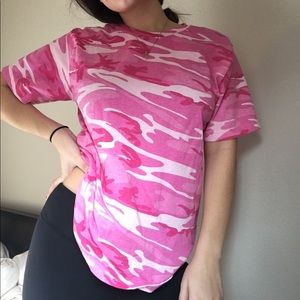 Pink Camo Tee